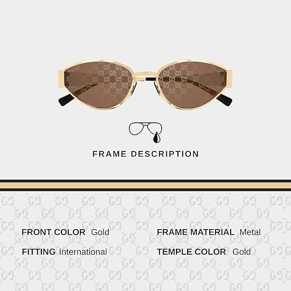 Gucci GG1853S Monogram Lasered GG Pattern With Guccissima Lens Sunglasses with Luxury Eyewear Kit